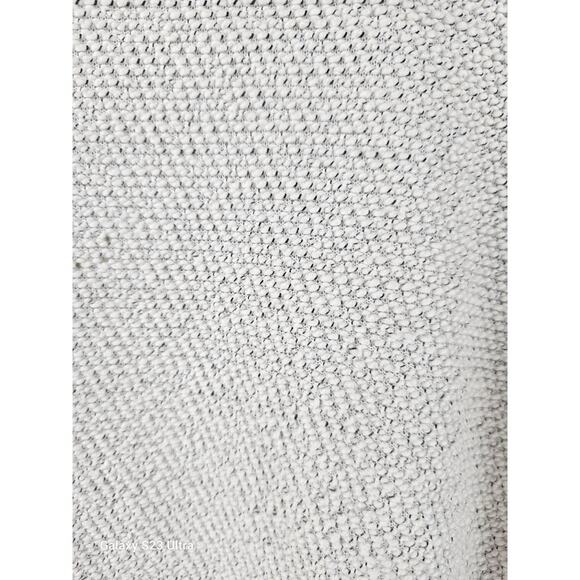 Women's H&M cream colored waffle knit sweater size large - Picture 2 of 6